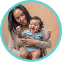Expectant parent moving gently