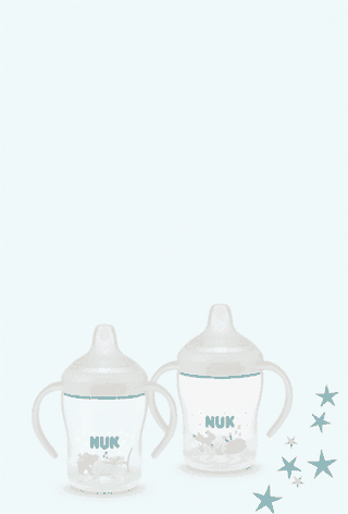 Glow-in-the-dark learner cups