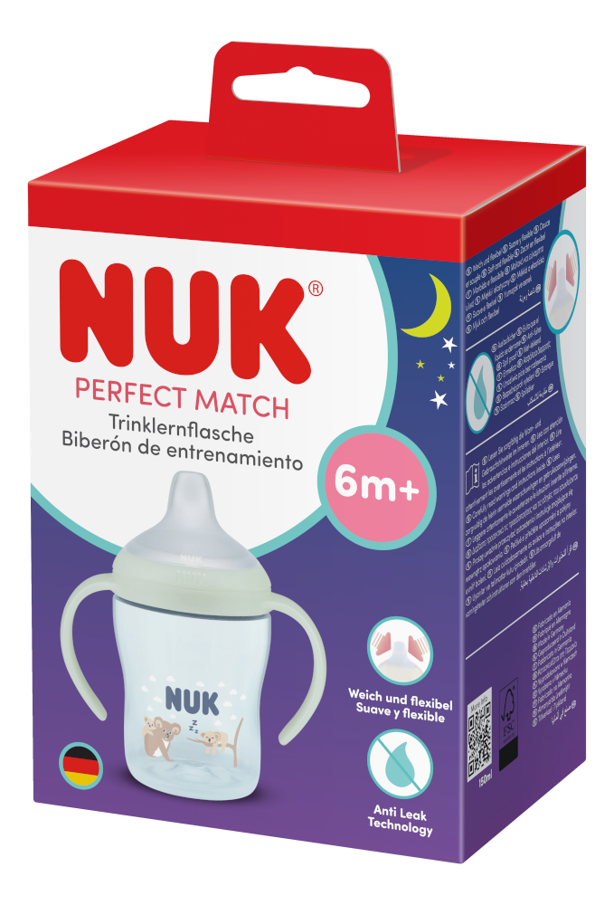 NUK Perfect Match Learner Bottle 150ml with Spout - Night