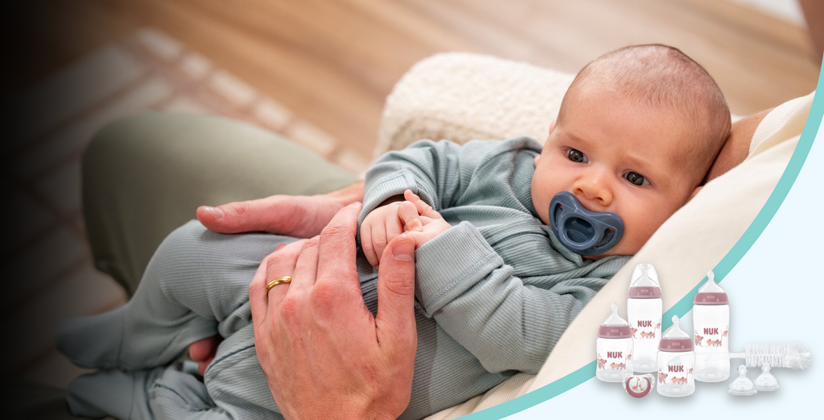 Baby with soother