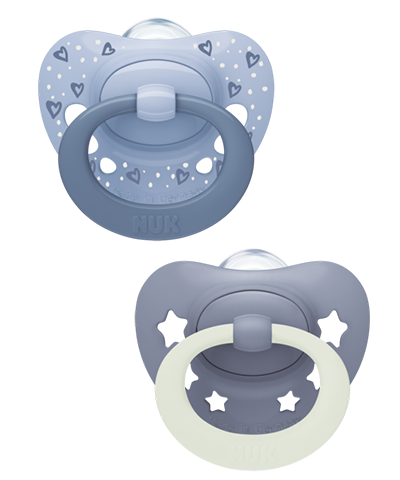 NUK First Choice Classic Day & Night Soothers 2pk