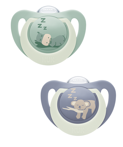 NUK First Choice Night Soothers 2pk