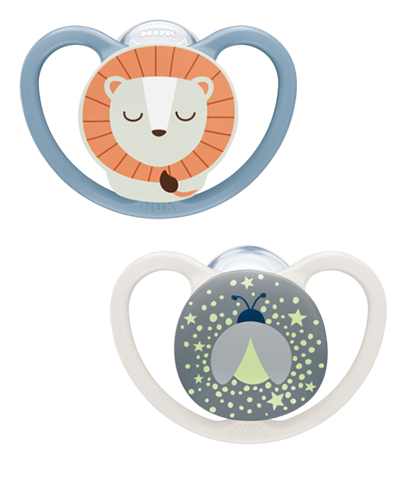 NUK Perfect Match Air Night Soothers 2pk